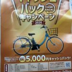 小江戸ペイと合わせればダブルでお得！パナソニック電動自転車キャッシュバックキャンペーン！