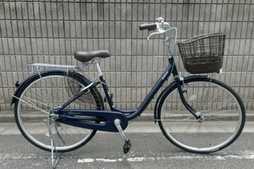 価格高騰の今だから良い自転車で長く使おう！ブリヂストン「アルミーユ26インチ　ギア無し」。